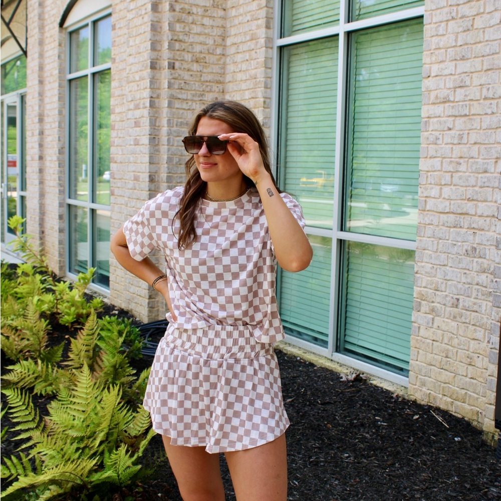 Checkered Lounge Set
